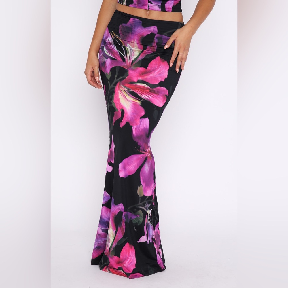 SOLD White Fox Boutique Skirt -  Sweet Salutations Maxi Skirt Purple Haze